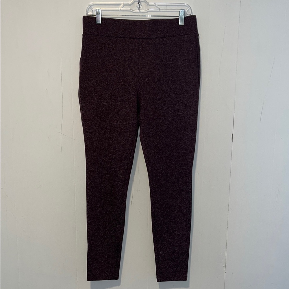 Loft Burgundy Women's Leggings Stretchy Ankle Pull On Pants 0319261